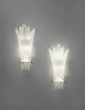 Napoleone Martinuzzi, Pair of 'a foglie' wall lights, model no. 465