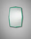 Mirror, model no. 2376 by Fontana Arte, circa 1965, Mirrored glass, coloured mirrored glass, nickel-plated brass, sold Oct 2015