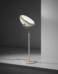 Sergio Moscheni, Rare 'Giroscopio' adjustable standard lamp, circa 1974, Painted metal, painted tubular metal, chromium-plated tubular metal, chromium-plated metal
