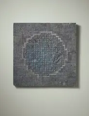 'Sininen' (Blue) by Rut Bryk, 1969-1970, Glazed ceramic tiles mounted on wood board, pigment, offered Oct 2015
