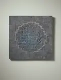 Rut Bryk, 'Sininen' (Blue), 1969-1970, Glazed ceramic tiles mounted on wood board, pigment