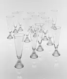 Set of fourteen glasses, model no. 2007-1101 by Tapio Wirkkala, 1959, Glass, sold Oct 2015