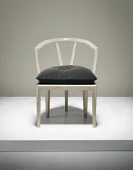 Carl Hörvik, Unique armchair, 1924, Painted wood, fabric