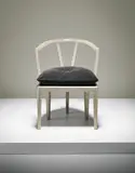 Carl Hörvik, Unique armchair, 1924, Painted wood, fabric