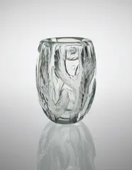 Erik Skawonius, Vase, 1957, Blown chiseled glass