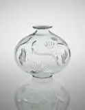 Ewald Dahlskog, Vase, 1930, Cut and polished clear glass