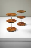 Axel Einar Hjorth, Pair of three-tiered side tables, designed for the Swedish Arts and Crafts and Home Industries Exhibition, Stockholm