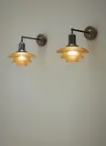 Poul Henningsen, Pair of wall lights, type 2/2 shades