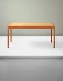 Helge Vestergaard Jensen, Desk, 1978, Teak, leather, brass