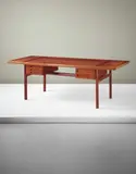 Desk by Orla Mølgaard-Nielsen and Peter Hvidt, circa 1959, Mahogany, offered Oct 2015