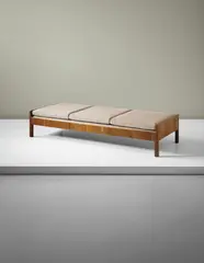 Edvard Kindt-Larsen, Daybed, designed for the 'Copenhagen Cabinetmakers' Guild' exhibition, 1931, Walnut, fabric