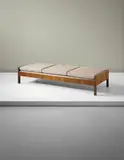 Edvard Kindt-Larsen, Daybed, designed for the 'Copenhagen Cabinetmakers' Guild' exhibition, 1931, Walnut, fabric