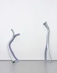 Nail Duo by Urs Fischer, 2012, galvanized bronze, cast bronze, washers, screws, wash primer, polyurethane filler, polyester filler, polyester putty, on, sold Feb 2014