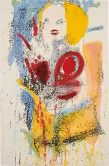 Nate Lowman, Untitled Marilyn #13, 2012, oil and alkyd on canvas