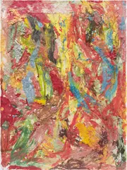 It's Only Natural (The Replacement) by Dan Colen, 2010, chewing gum on canvas, offered Feb 2014