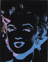 Andy Warhol, One Multicolored Marilyn (Reversal Series), 1979/86, acrylic and silkscreen ink on canvas