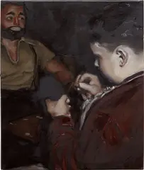Michaël Borremans, The Portrait, 2002, oil on canvas