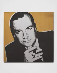 Miguel Berrocal by Andy Warhol, 1982, acrylic, silkscreen ink and diamond dust on canvas, offered Feb 2014