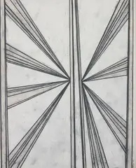 Untitled (Butterfly) by Mark Grotjahn, 2003, coloured pencil on paper, sold Feb 2014