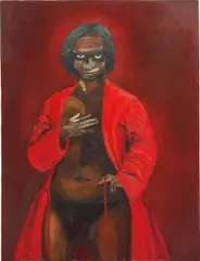 First by Lynette Yiadom Boakye, 2003, oil on canvas, sold Feb 2014