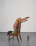 Yinka Shonibare Cbe Ra, Boy with Marionette, 2009, fibreglass mannequin, dutch wax printed cotton, mixed media