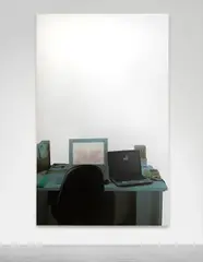 Michelangelo Pistoletto, Scrivania con Computers, 2008, silkscreen on stainless steel