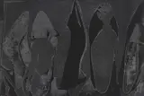 Andy Warhol, Shoes, 1980, screenprint with diamond dust on paper