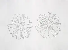 Double Daisies by Andy Warhol, circa 1982, pencil on paper, sold Feb 2014