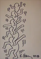Untitled by Keith Haring, 1984, marker on paper, sold Feb 2014