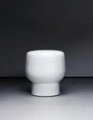 Stool by Ai Weiwei, 2012, hand-sculpted, painted and fired porcelain; made using traditional methods in Jingdezhen, China, sold Feb 2014
