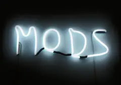 Mark Handforth, Untitled (Mods), 2002, fluorescent neon