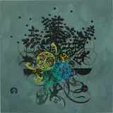 Ryan McGinness, The Need for Enemies, 2006, acrylic on wood panel