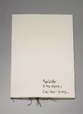 Cai Guo-Qiang, Danger Book: Suicide Fireworks, 2007, gunpowder and ink on paper with string and match sticks (13 drawings handmade by the artist)