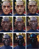 Zhang Huan, Family Tree, 2000, 9 colour coupler prints