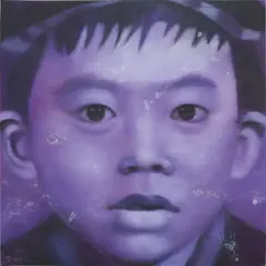 Li Tianbing, Autoportrait Mauve No. 3, 2007, oil on linen