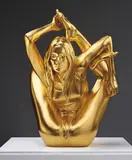 Marc Quinn, Maquette for a Siren, 2008, gold leaf, bronze