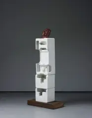 Huma Bhabha, A.B., 2006, painted bronze
