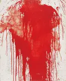 Untitled by Hermann Nitsch, 1987, acrylic on jute, sold Feb 2014