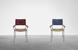 Two Works: (i) Uncle Chair; (ii) Uncle Chair by Franz West, 2003, steel tubular frame with woven synthetic textile, sold Feb 2014