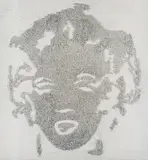Reversal Grey Marilyn (Pictures of Diamond Dust) by Vik Muniz, 2003, dye destruction print, offered Feb 2014