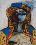 Vik Muniz, Jacqueline, after Picasso (Pictures of Pigment), 2007, colour coupler print