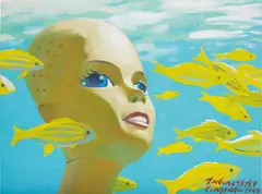 Barbie by Vladimir Dubossarsky and Alexandre Vinogradov, 2003, acrylic on canvas, offered Feb 2014