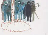 Daniel Richter, Untitled, 2008, oil on paper