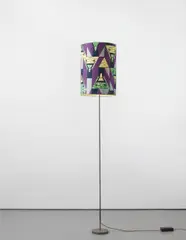 Floor Lamp by Franz West, 2004, fabric, plastic, metal, electrical fitting with dimmer, sold Apr 2014