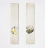 Izumi Kon, Untitled, 2004, acrylic, watercolour, ink and cotton on panel