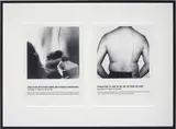 Santiago Sierra, Person Paid to have 30 cm line tattooed on them, 1998, black and white photograph on Fujicolor Crystal archive paper