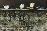 Konstantin Totibadze, Untitled, 2013, silkscreen and oil on aluminium in artist's frame