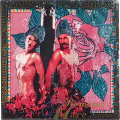 Greater Romania (and all I know about it) by Konstantin Zvezdochetov, 2002, metallic gold pen and digital print on canvas, sold Apr 2014