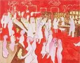 Dasha Shishkin, Gorgeous people and their hot bodies, 2006, acrylic on wood