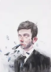 Dima Rebus, Albione, 2013, watercolour on paper